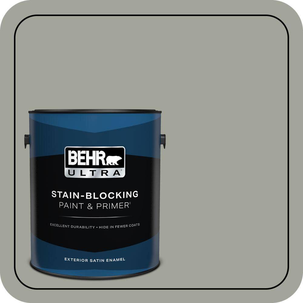 1 gal. #N380-4 Strong Winds Satin Enamel Exterior Paint & Primer price history on PriceWatchPro