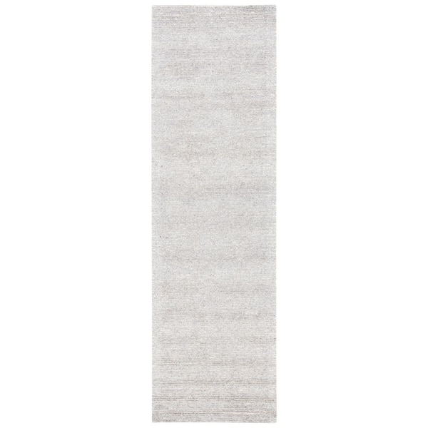 SAFAVIEH Himalaya Grey 2 ft. x 8 ft. Solid Color Runner Rug