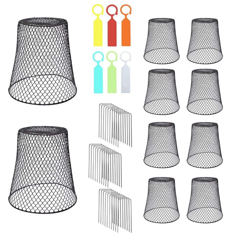 10-Pack 9.13 in. x 9.13 in. Metal Plant Protectors, Chicken Wire Cloche, Plant Covers, Garden Netting price history on PriceWatchPro