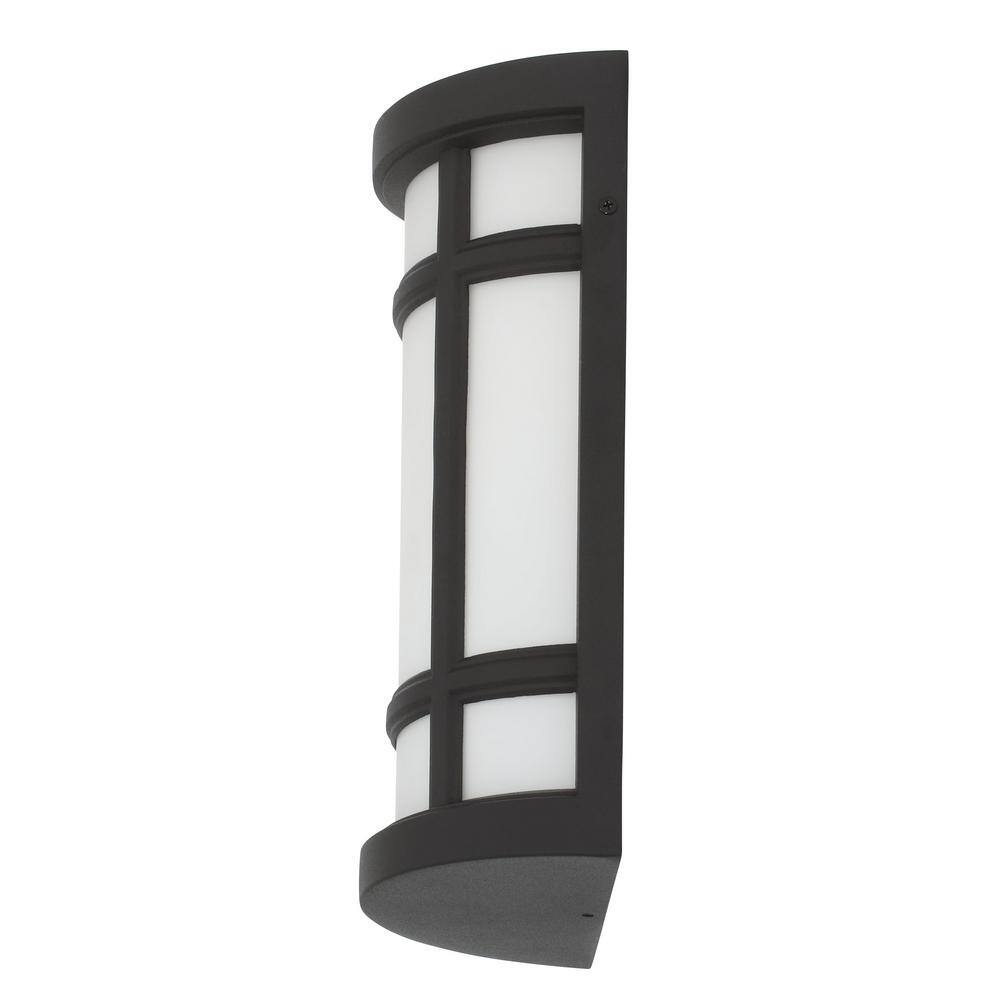 Matte Black Opal Glass 13" Wall Sconce