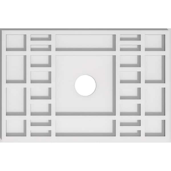 Ekena Millwork 1 in. x 16 in. x 10.625 in PVC Medallion Moulding