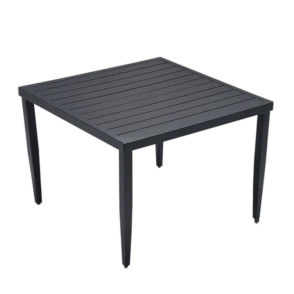 Outdoor Patio Aluminum 40 in. x 40 in. Square Dining Table with