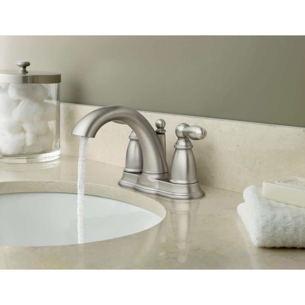Classic Distressed Bronze 5" Centerset Metal Bathroom Faucet