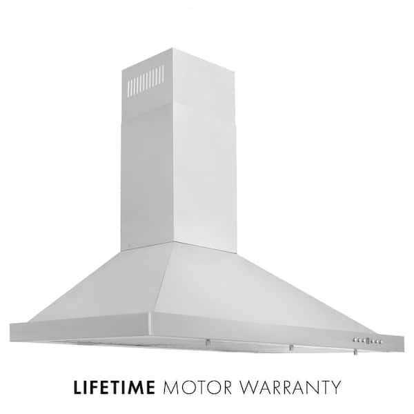 30 in. 400 CFM Convertible Vent Wall Mount Range Hood with LED Lighting - Stainless Steel