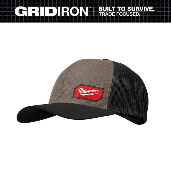 GRIDIRON Snapback Trucker Hat-Brown