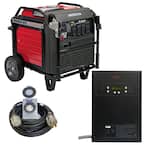 Inverter 7,000-Watt Standby Gasoline Generator 120/240V Single Phase with Bluetooth and 10 Circuit Auto Transfer Switch