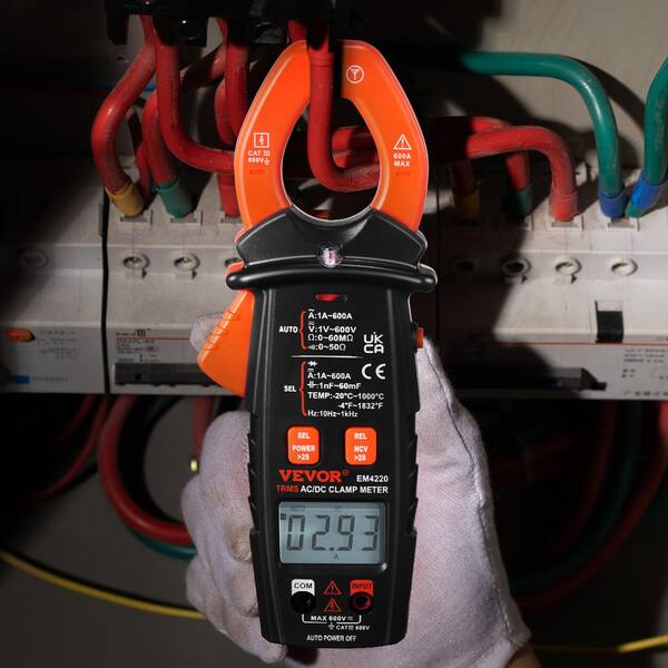 Digital Clamp Meter Multimeter - 6000 Count Auto-ranging Voltage Tester With NCV & Temp