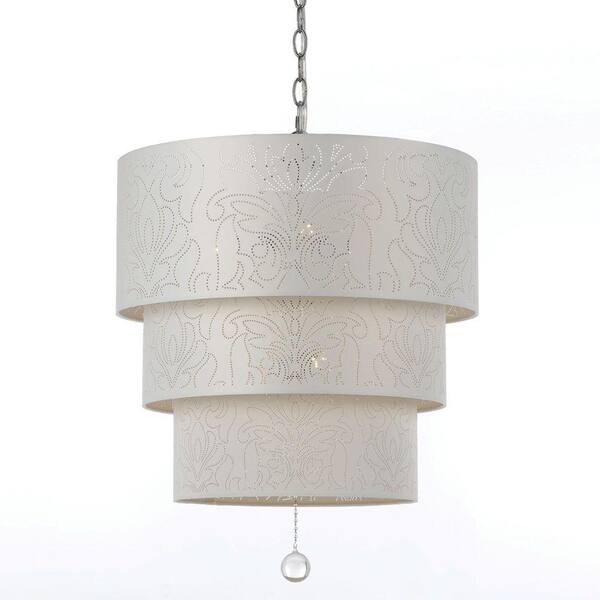 AF Lighting 8444 5-Light Chrome Pendant