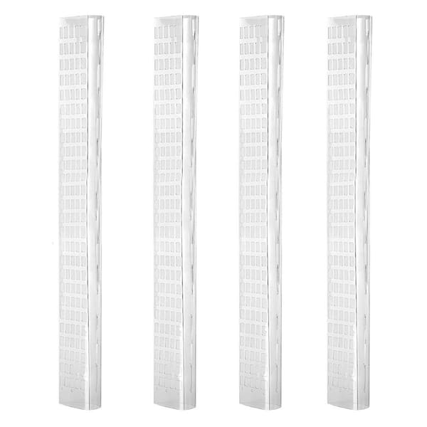 Unbranded 24 in. H Clear Plastic Moss Pole for Monstera D Shaped Poles for Climbing Plants w/ Sphagnum Moss & Garden Ties (4-Pack)