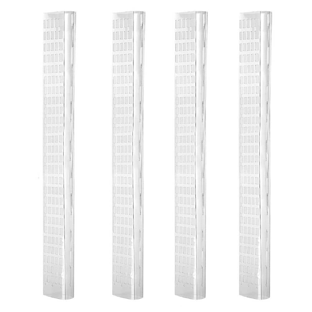 24 in. H Clear Plastic Moss Pole for Monstera D Shaped Poles for Climbing P