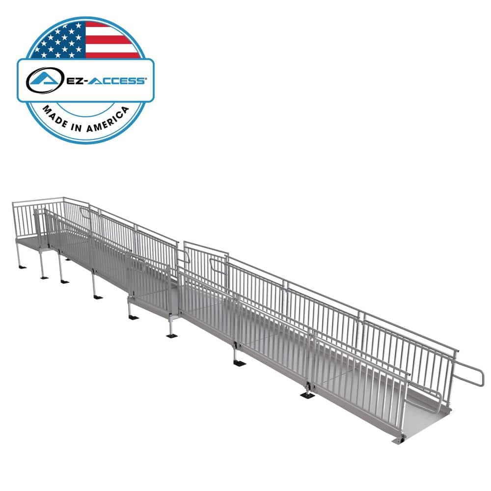 EZ-ACCESS PATHWAY HD 32 ft. Aluminum Code Compliant Modular Wheelchair Ramp System