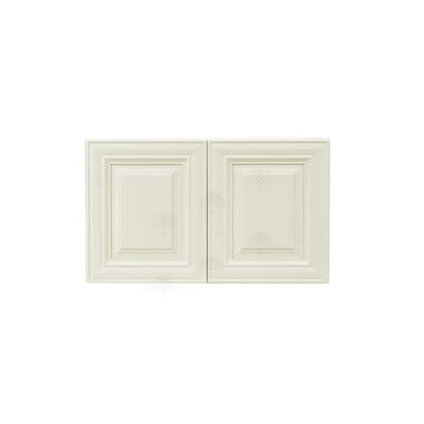 LIFEART CABINETRY Princeton Assembled 30 in. x 18 in. x 12 in. 2-Door Wall Cabinet no Shelf in Off-White