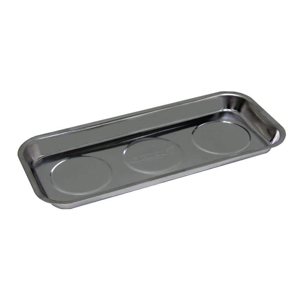Magnetic Parts Tray – Stainless Steel, 23cm X 14cm, For Nuts, Bolts & Tools (Tooltime AU210)