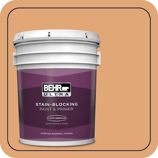 BEHR ULTRA 5 gal. #280D-4 Caramel Sundae Extra Durable Eggshell Enamel Interior Paint & Primer
