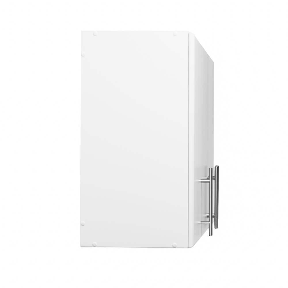 Elite 59'' White 3-Door Adjustable Shelf Bathroom Wall Cabinet
