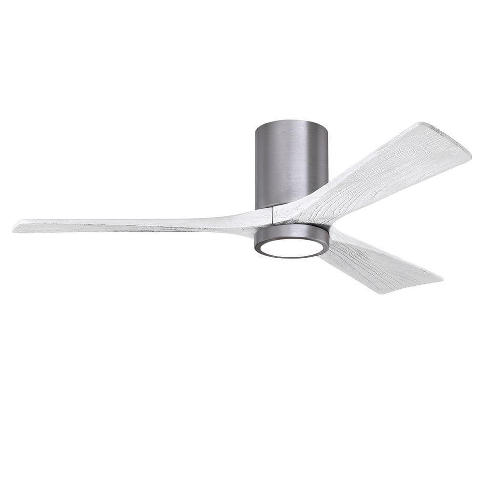 Matthews Fan Company Irene-3HLK 52 in. Integrated LED Indoor/Outdoor Pewter Ceiling Fan with Remote and Wall Control Included -  IR3HLK-BP-MWH-5