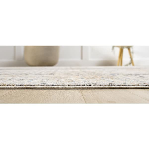 Camilla 2 ft. x 10  ft. Grey Western Area Rug