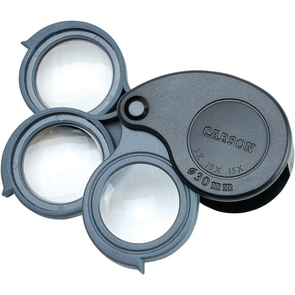 OcuLens 5x30mm and 8x20mm Hands free Clip-on Eyeglass Magnifier Set –  Carson Optical
