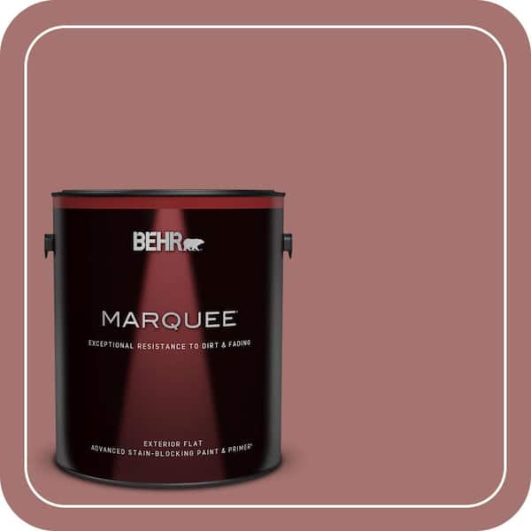 BEHR MARQUEE 1 gal. #MQ1-17 Autumn Russet Flat Exterior Paint & Primer