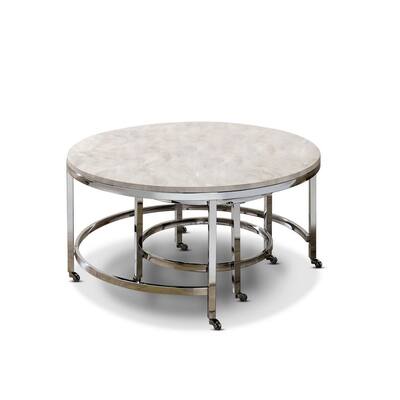 Marble Coffee Tables Accent The Home Depot Marble Coffee Tables Accent, Giant Geo Gold Glass Coffee Table Stainless Steel