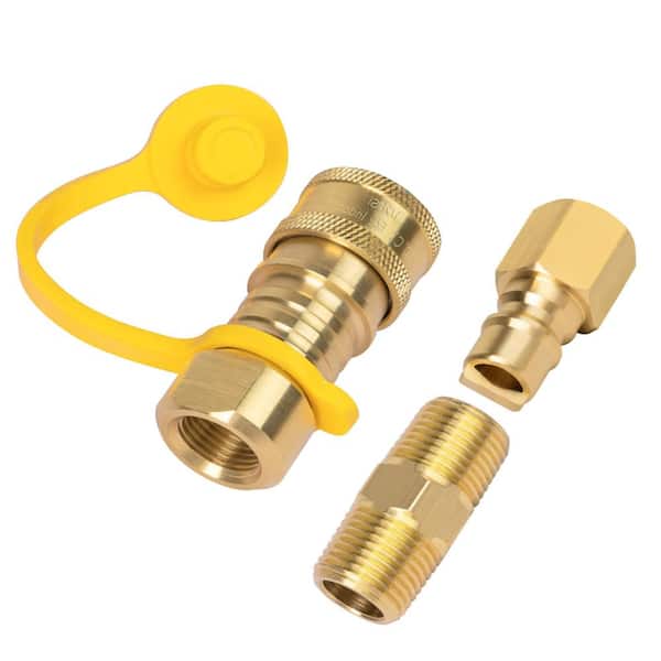 3/8 in. Solid Brass Natural Gas Quick Connector Conversion Kits