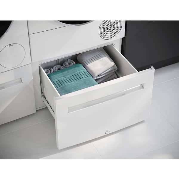 Bosch 24 in. Laundry Pedestal in White with Storage Drawer for