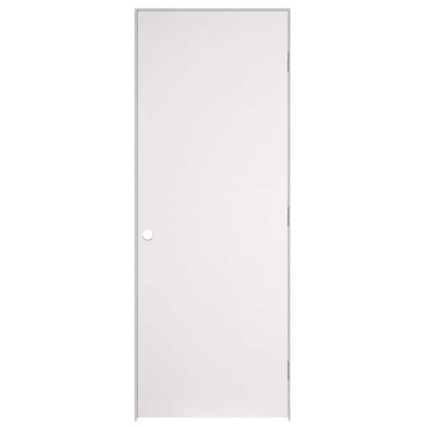 Masonite 32 in. x 80 in. No Panel Left-Handed Primed Composite Hollow Core Single Prehung Interior Door 4-9/16 in. Flat Jamb