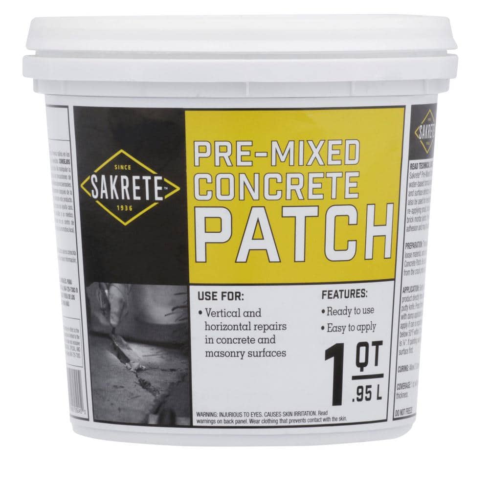 Sakrete 1 Qt Pre Mixed Concrete Repair Patch 60205045 The Home Depot 1 Qt Pre Mixed Concrete Repair Patch