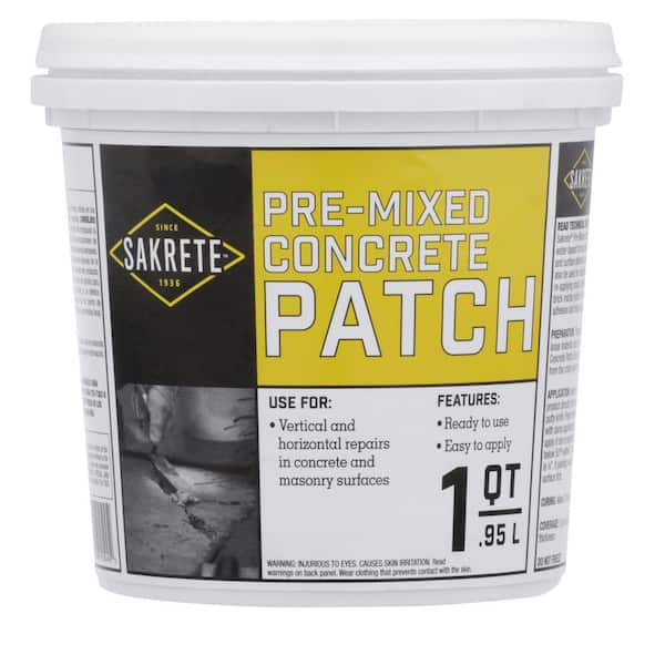SAKRETE 1 Qt. Pre-Mixed Concrete Repair Patch