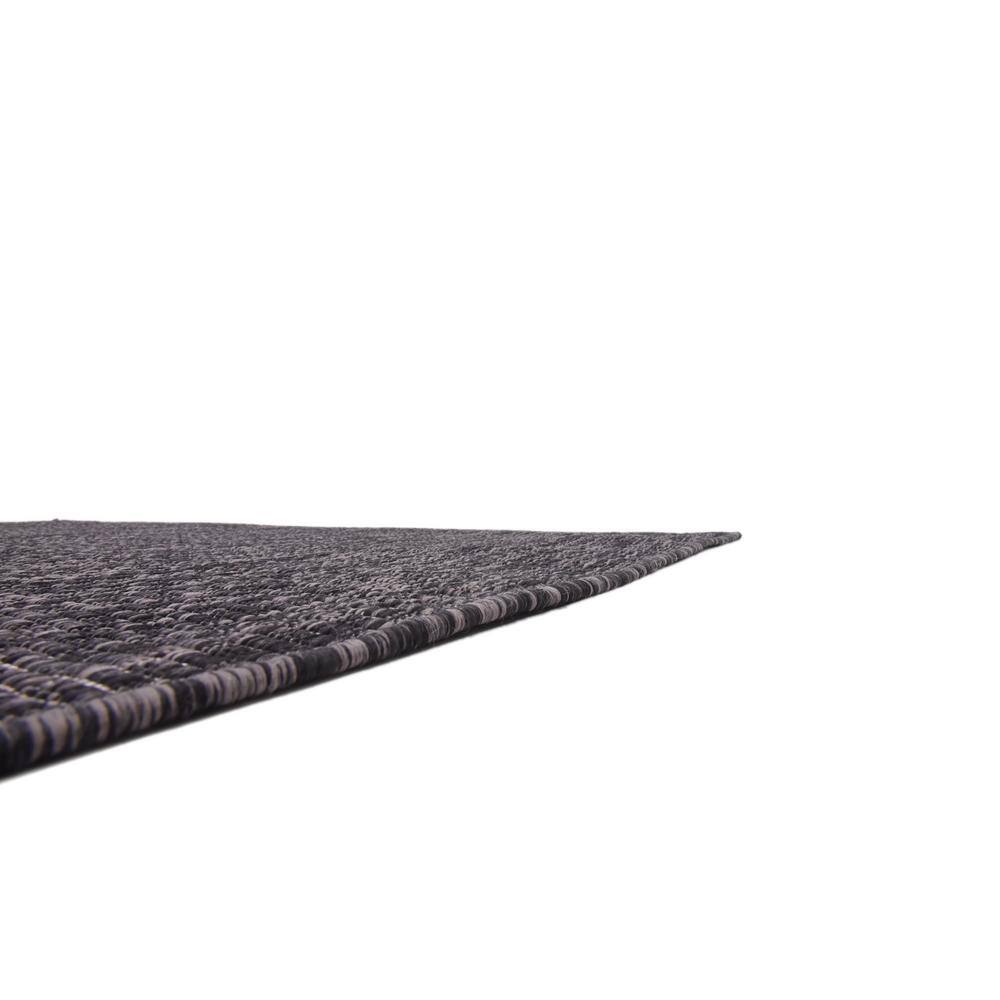 Black Rectangular Flatweave Outdoor Area Rug