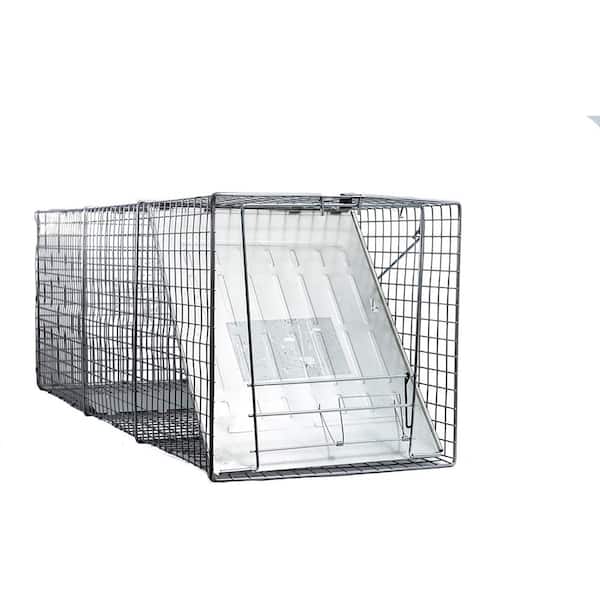 LifeSupplyUSA X-Large One Door Catch Release Heavy Duty Cage Live Animal Trap for Large Dogs, Foxes, Coyotes and Other Similar Sized Animals, 58x26