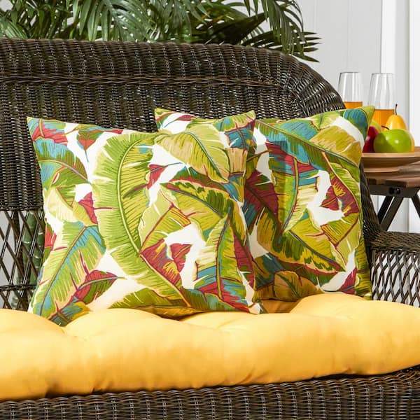 Outdoor palm outlet leaf pillows