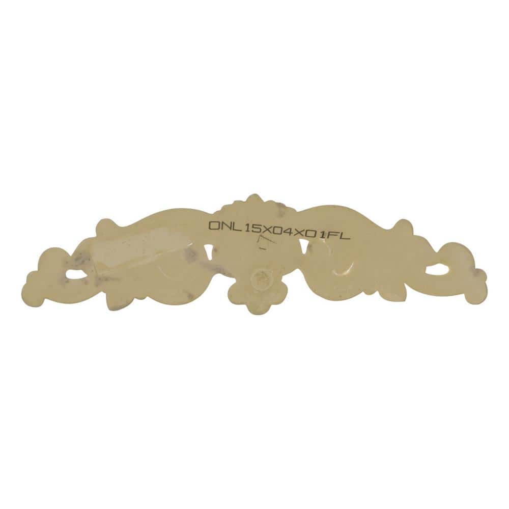 Small White Polyurethane Scroll Center Applique
