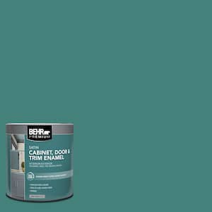 1 qt. #M450-6 Bubble Turquoise Satin Enamel Interior/Exterior Cabinet, Door & Trim Paint