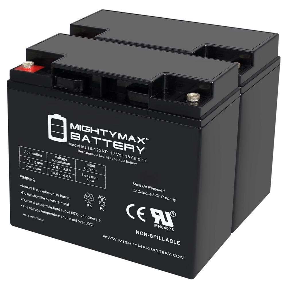 MIGHTY MAX BATTERY 12V 18AH SLA Replacement Battery for Visions ...