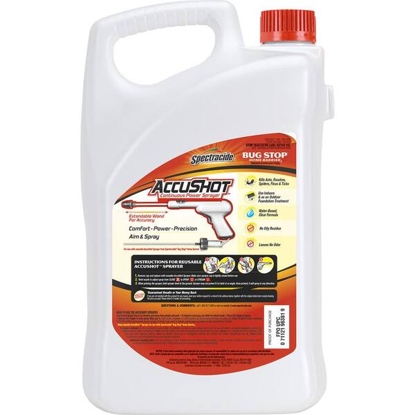 Spectracide Bug Stop 1 3 Gal Accushot Refill Hg 96381 1 The Home Depot