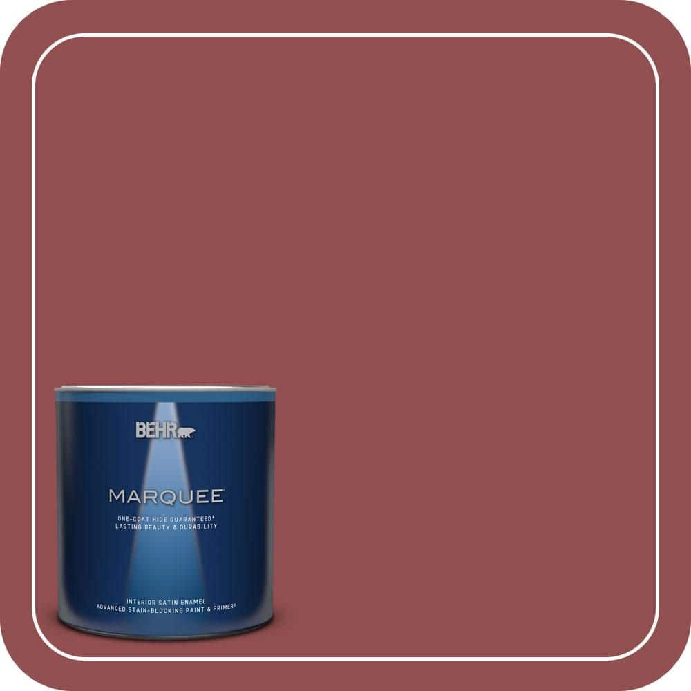1 qt. #PPU1-08 Pompeian Red Satin Enamel Interior Paint & Primer price history on PriceWatchPro