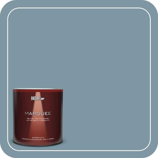 BEHR MARQUEE 1 qt. #530F-5 Waterscape Matte Interior Paint & Primer