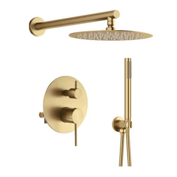 KIBI 3-Spray Wall Mount Dual Fixed and Handheld Shower Head 1.8