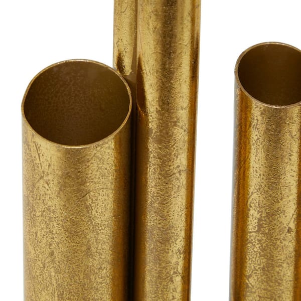 Tubular metal bamboo in stainless steel and brass - Steel bamboo tube -  Decorative tubes rolling 