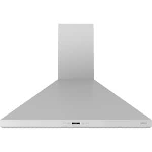 Siena 36 in. 650 CFM Convertible Wall Mount Range Hood with LED Light in Stainless Steel