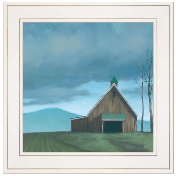 HomeRoots Charlie Lonesome Barn 1-Piece Framed Wall Art 15 in. x 15 in.