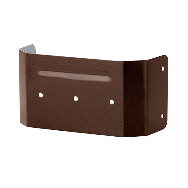 Amerimax Home Products PRO 4 in. Brown Aluminum Downspout Clip