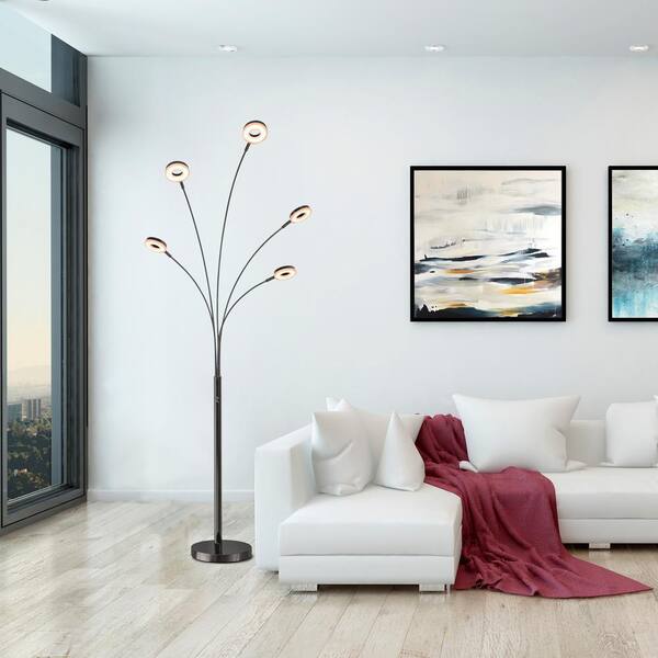 VISDANFO Modern Floor Lamp, 360 Degree Rotation Sky LED Floor lamp
