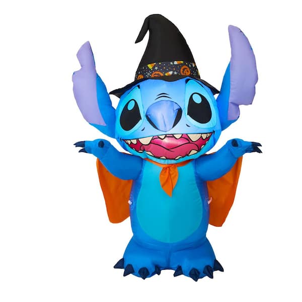 3.5 ft LED Stitch as Witch Inflatable Airblown® I7