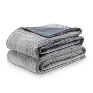 Ekon Grey 72 in. x 80 in. 20 lb. Weighted Blanket