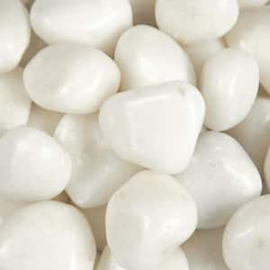 Himalaya White 0.5 cu. ft. per Bag (1 in. to 2 in.) Bagged Landscape Pebbles (1 Bag/0.5 cu. ft.)