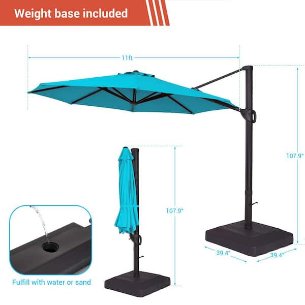 15 foot patio umbrella with lights 15ft Solar Double-Sided Patio Extra Large Twin Umbrella with Led Light
