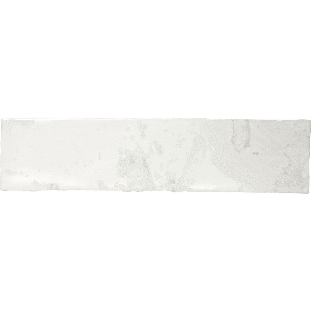 Coconut White Glossy Ceramic Subway Wall Tile 3" x 12"