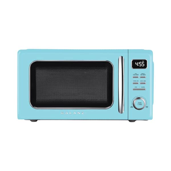 Photo 1 of 1.1 cu. ft. Retro Countertop Microwave in Blue